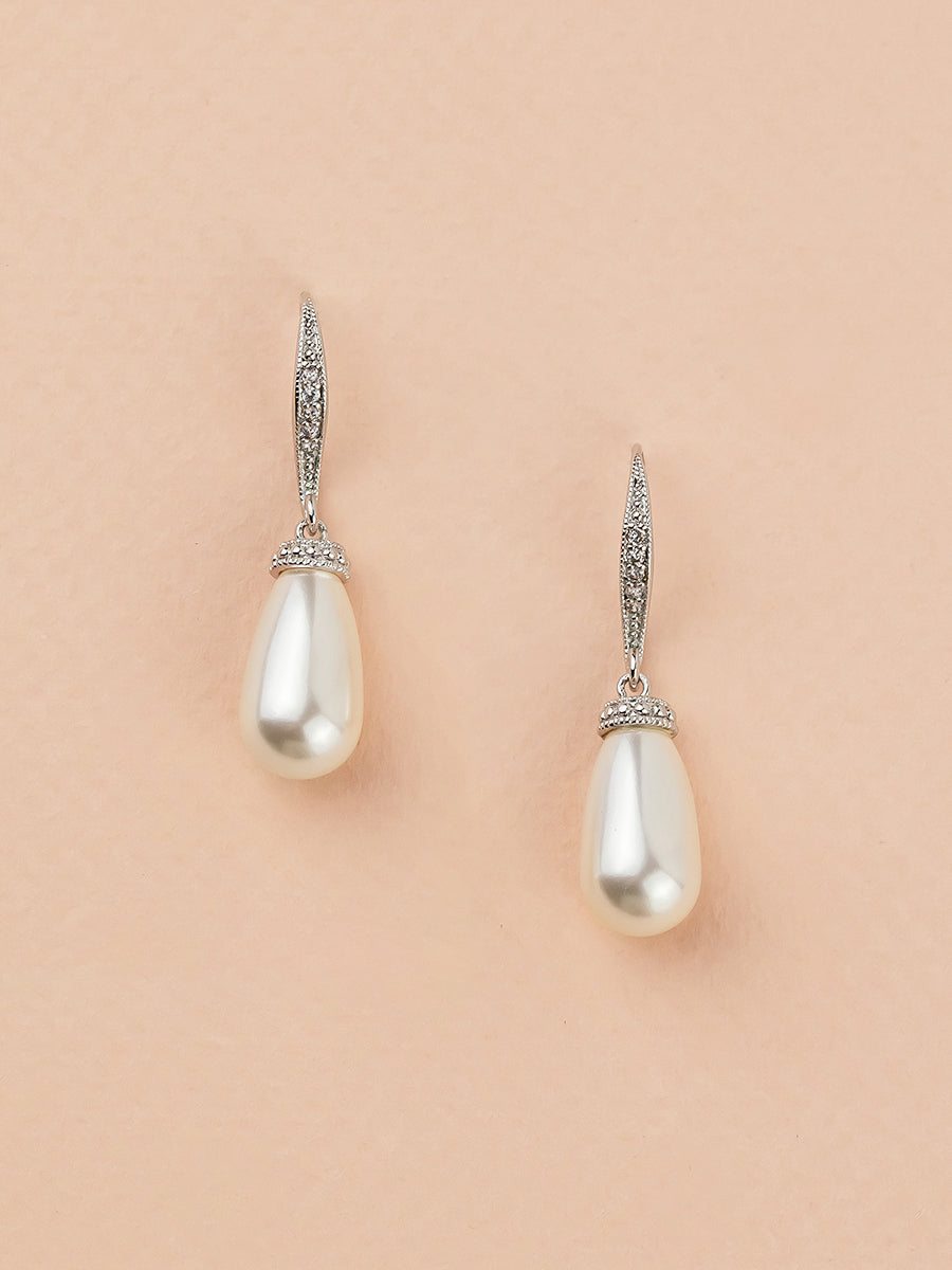 Classic Teardrop Pearl Earrings