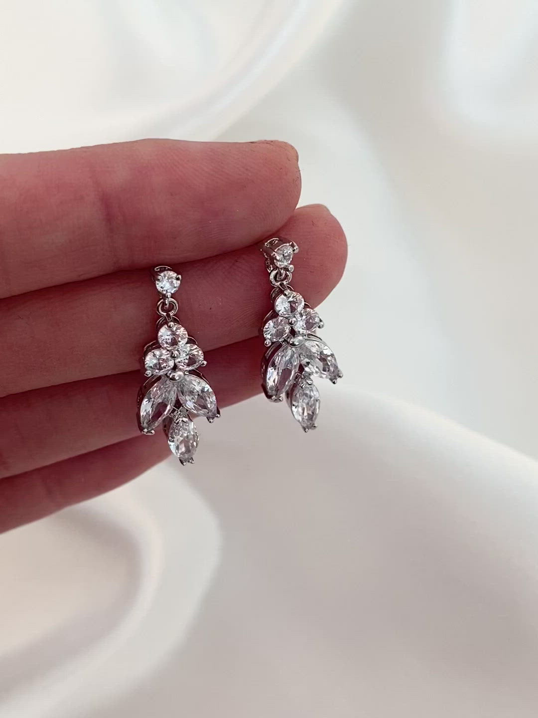 Load and play video in Gallery viewer, Francesca Earrings