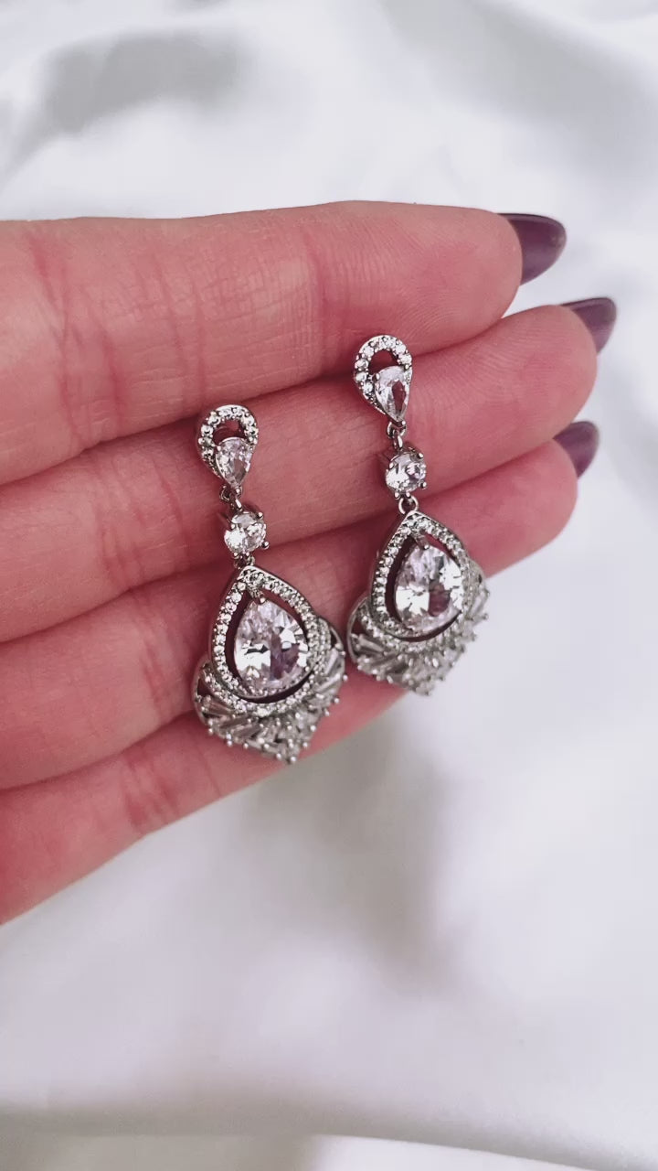 Load and play video in Gallery viewer, Annalise Earrings
