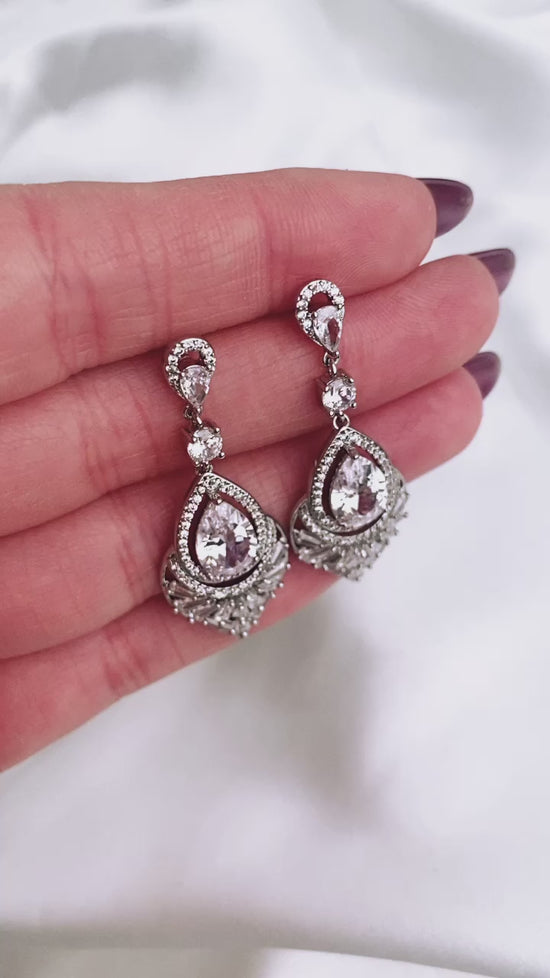 Load and play video in Gallery viewer, Annalise Earrings
