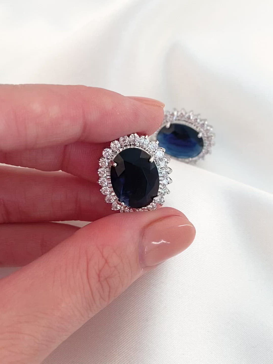 Load and play video in Gallery viewer, Blue Ocean Earrings