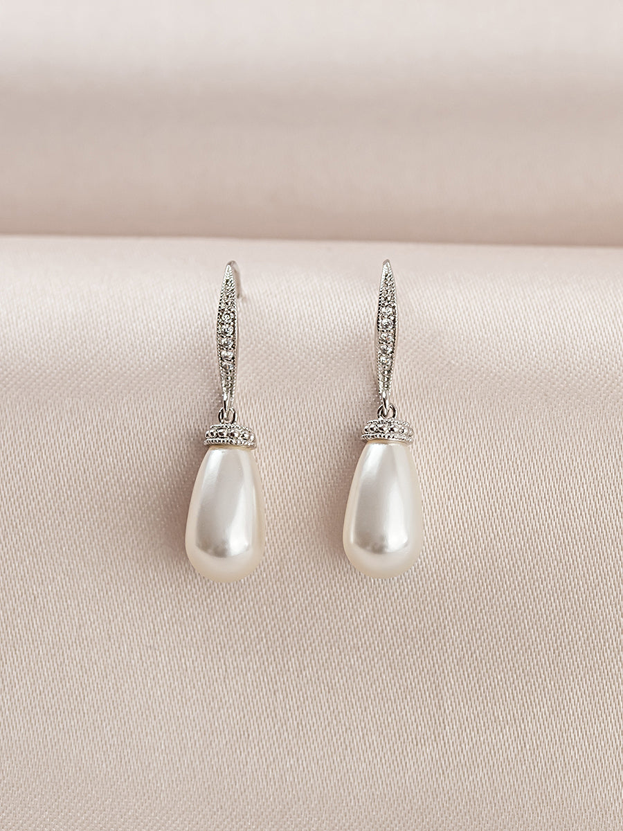 Classic Teardrop Pearl Earrings