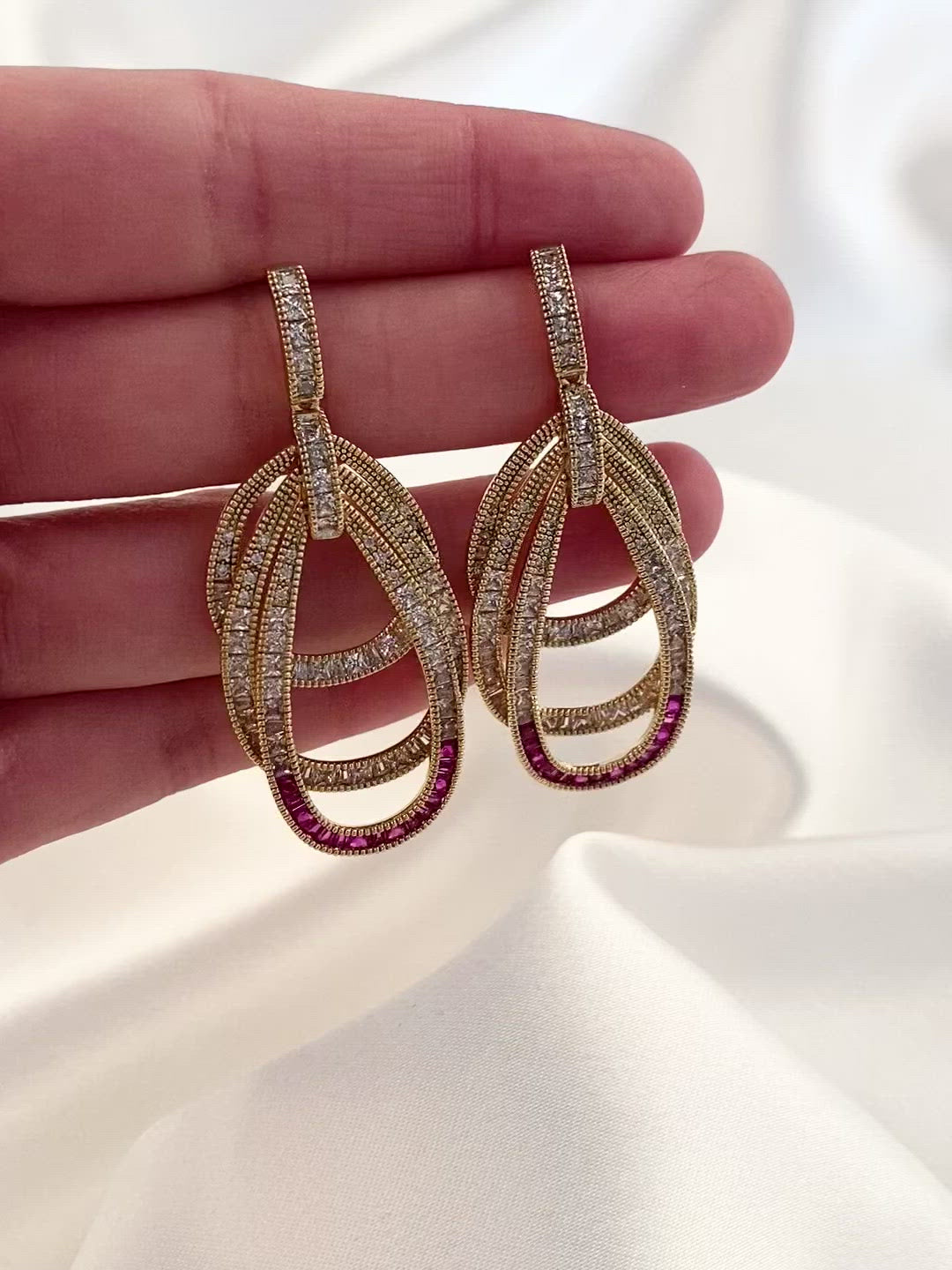 Load and play video in Gallery viewer, Roxanne Earrings