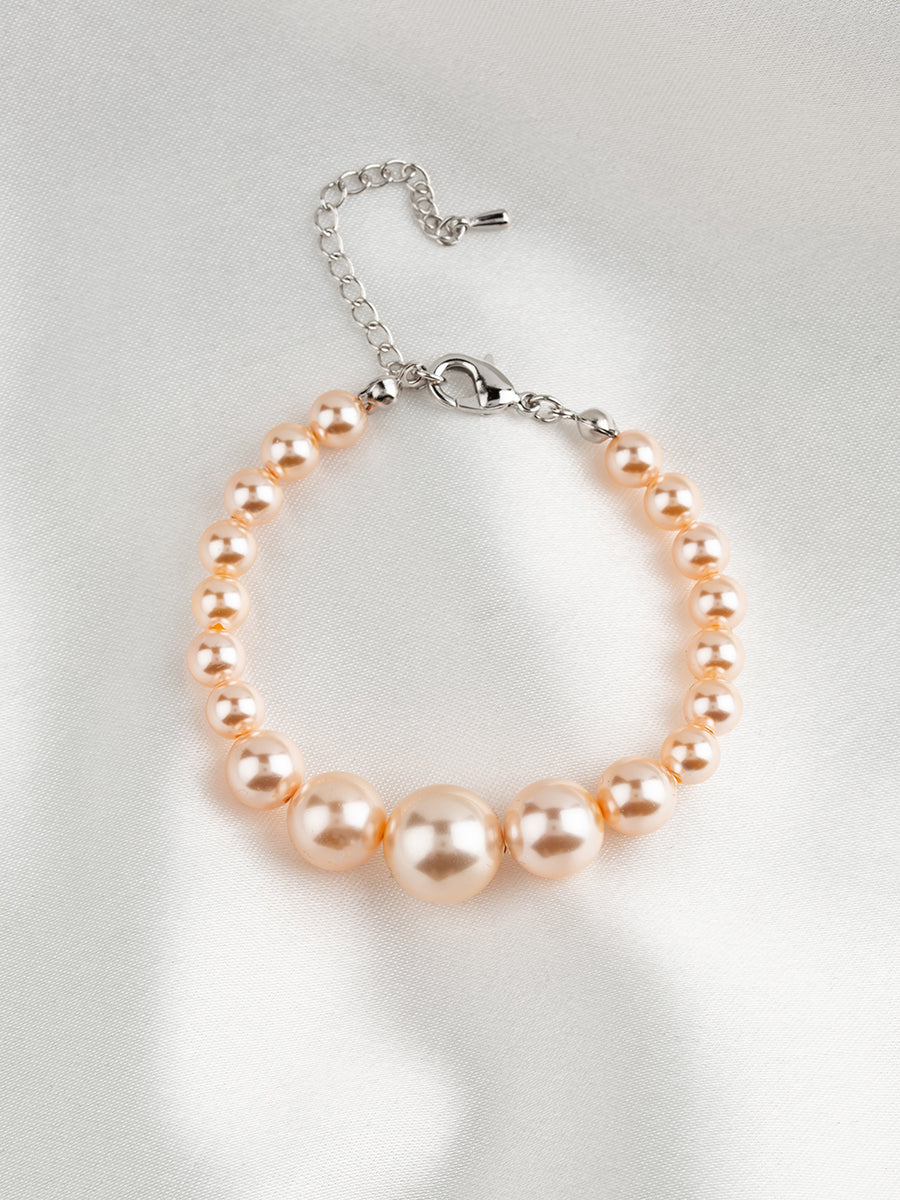 Graduated Pearl Bracelet | Pastel