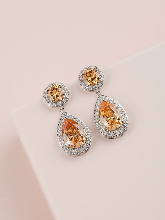 Load image into Gallery viewer, Diana Earrings | Champagne
