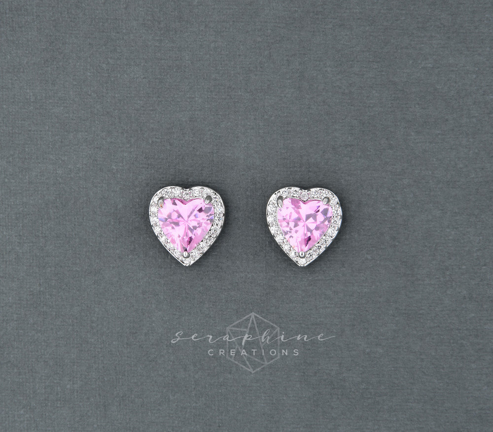 Rose Heart Earrings (Bridesmaid)