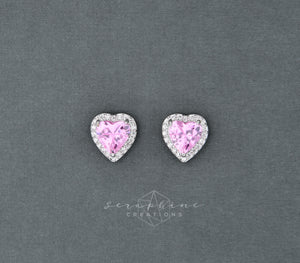 Rose Heart Earrings (Bridesmaid)