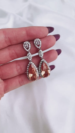
            
                Load and play video in Gallery viewer, Ina Earrings | Champagne
            
        