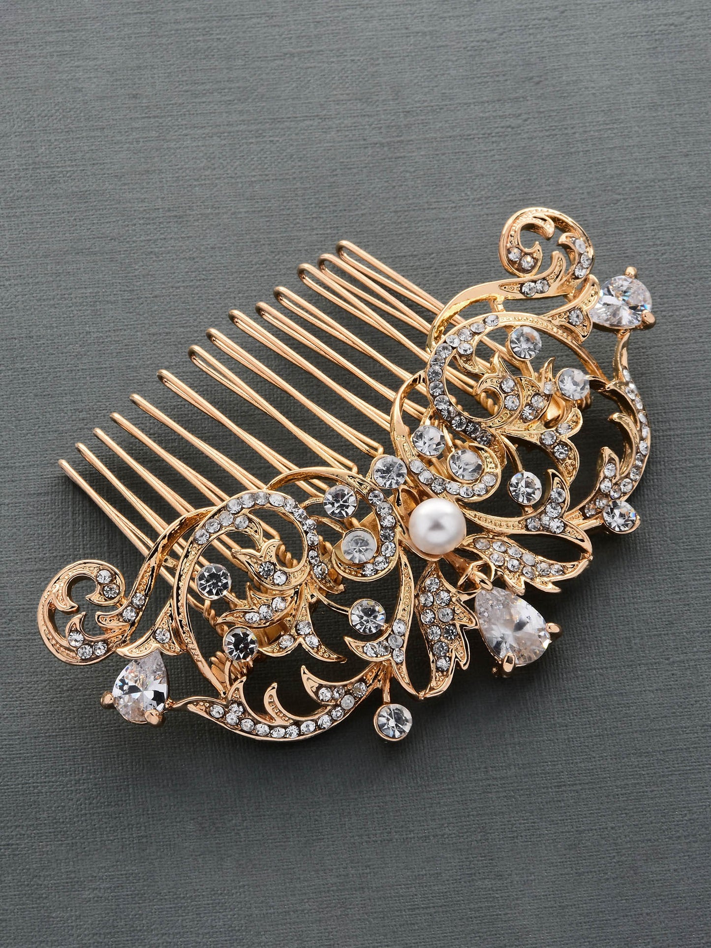 Load image into Gallery viewer, Grace Gold Hair Comb
