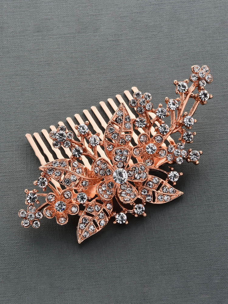 
            
                Load image into Gallery viewer, Caia Rose Gold Hair Comb
            
        