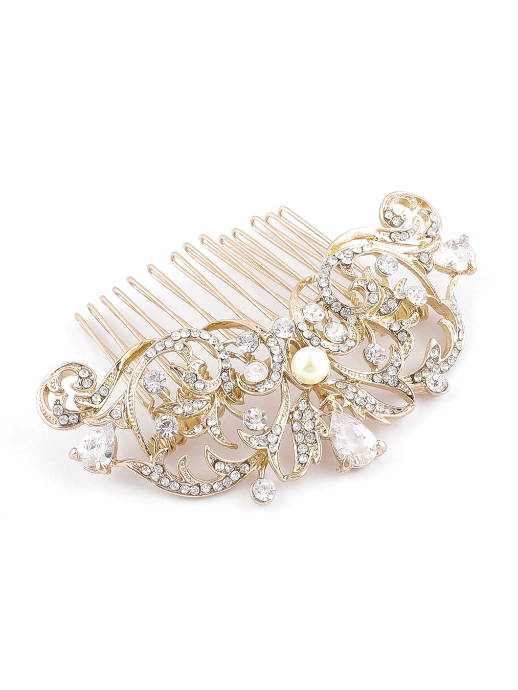 Load image into Gallery viewer, Grace Gold Hair Comb
