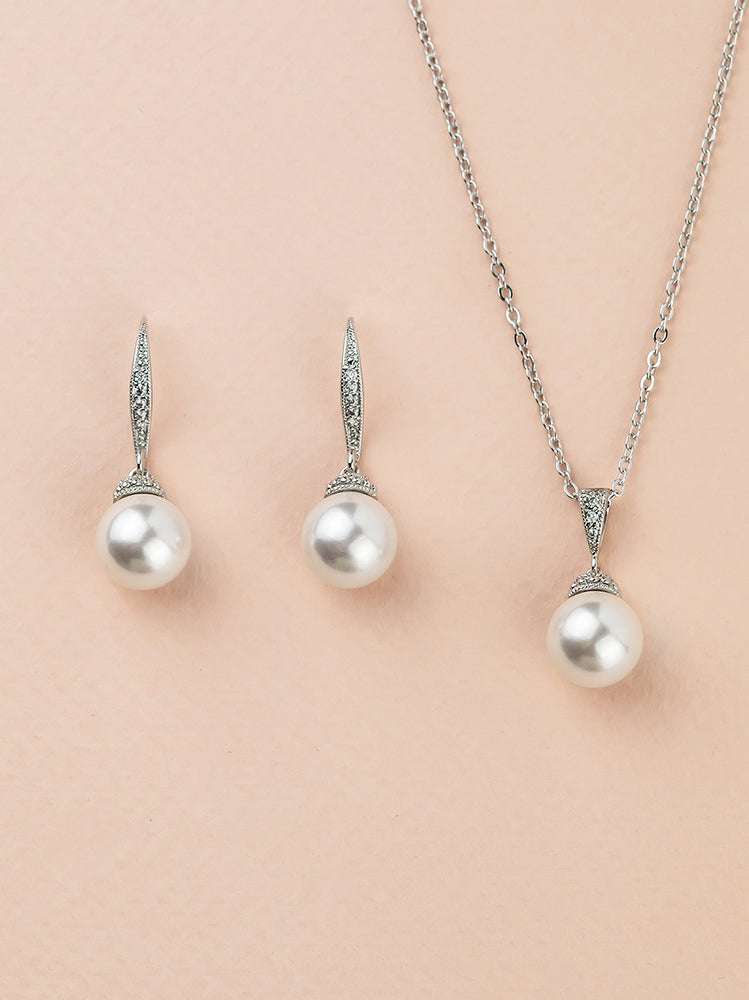 Classic Pearl Jewelry Set (Bridesmaid)