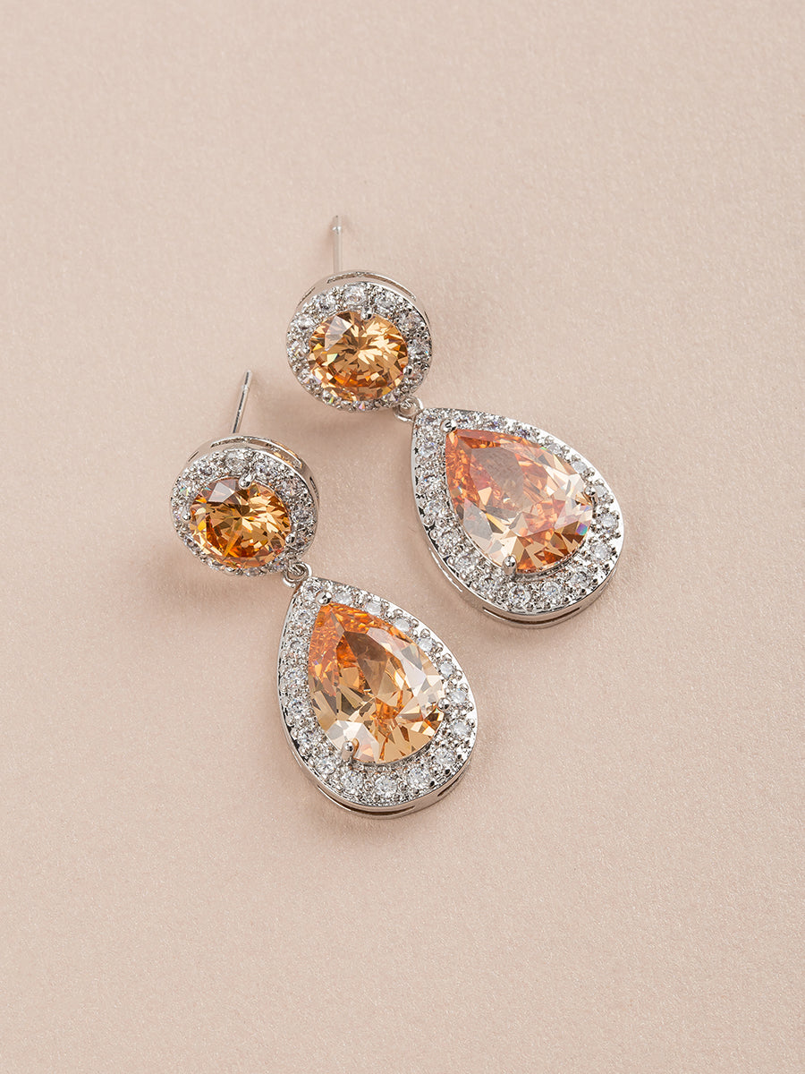 Load image into Gallery viewer, Diana Earrings | Champagne
