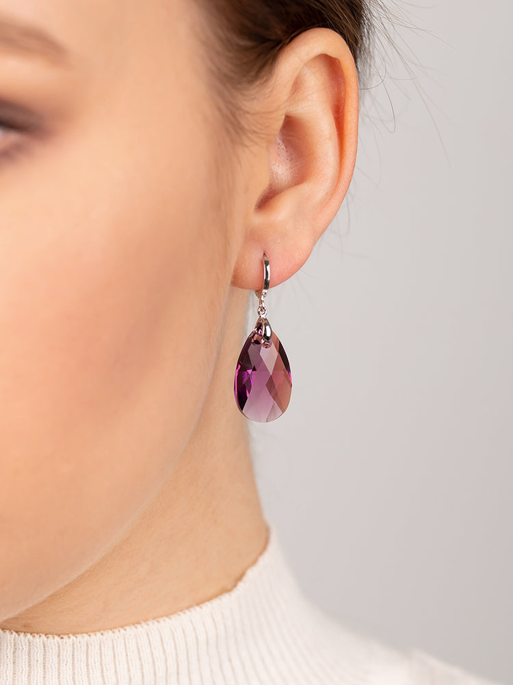 Olivia Earrings | Amethyst