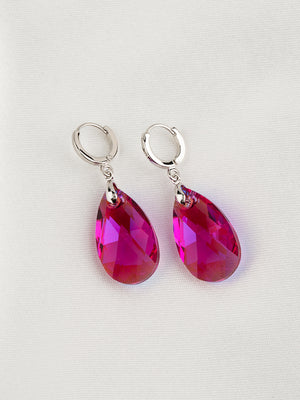 Olivia Earrings | Fuchsia Glacier