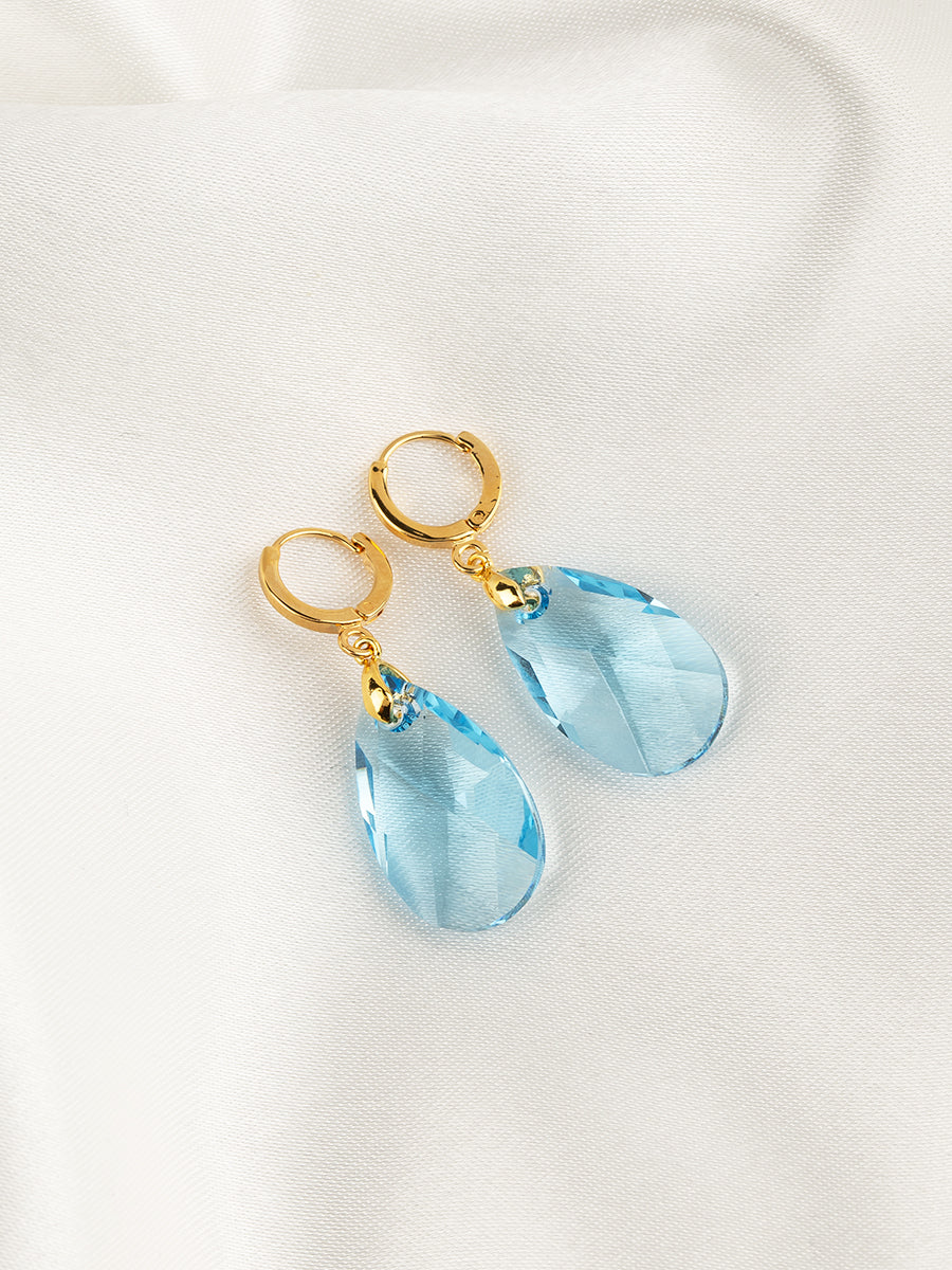 Load image into Gallery viewer, Olivia Earrings | Aquamarine
