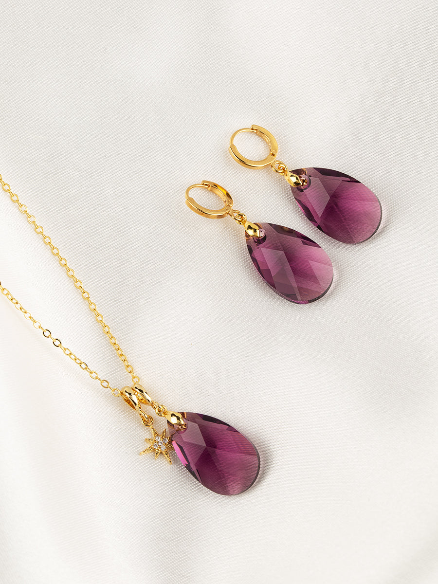 Load image into Gallery viewer, Olivia Jewelry Set | Amethyst
