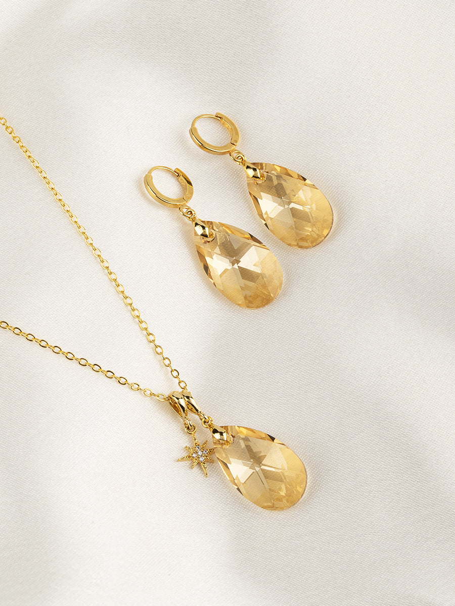Olivia Jewelry Set | Golden Shadow