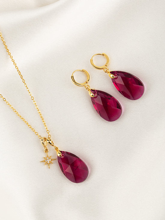 Load image into Gallery viewer, Olivia Jewelry Set | Ruby
