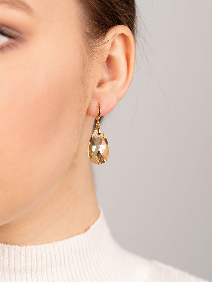 Load image into Gallery viewer, Olivia Earrings | Golden Shadow
