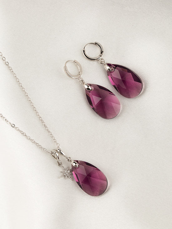 Load image into Gallery viewer, Olivia Jewelry Set | Amethyst
