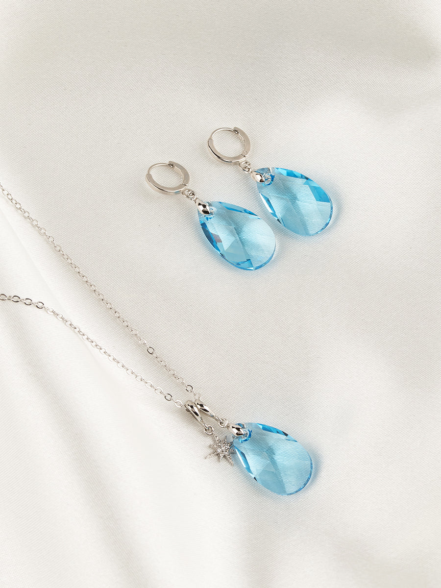 Load image into Gallery viewer, Olivia Jewelry Set | Aquamarine
