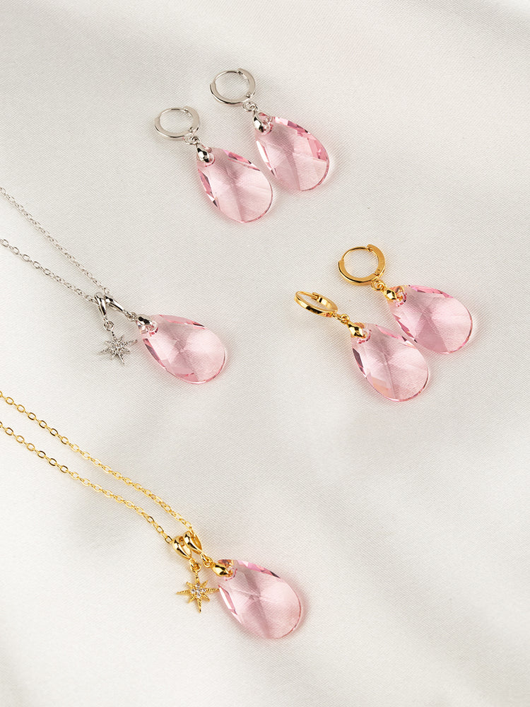 Olivia Earrings | Light Rose