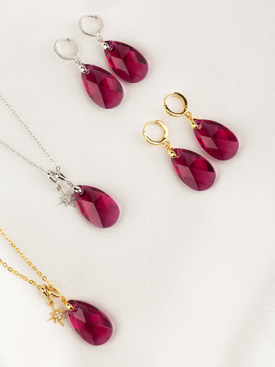 Load image into Gallery viewer, Olivia Necklace Set | Ruby
