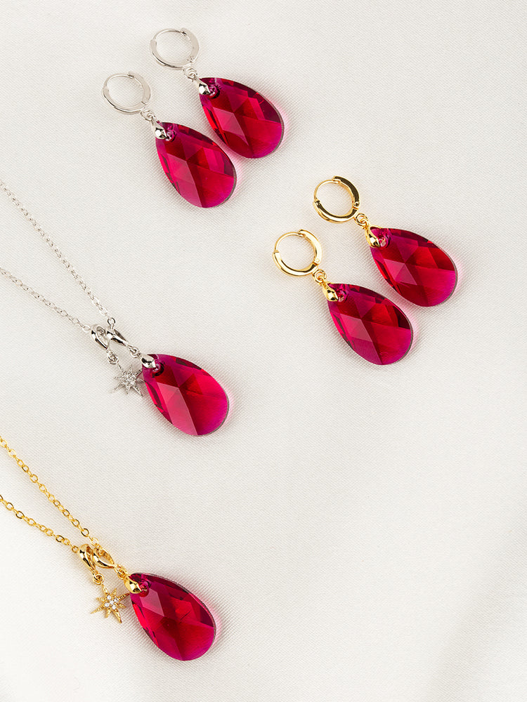 
            
                Load image into Gallery viewer, Olivia Necklace Set | Scarlet
            
        