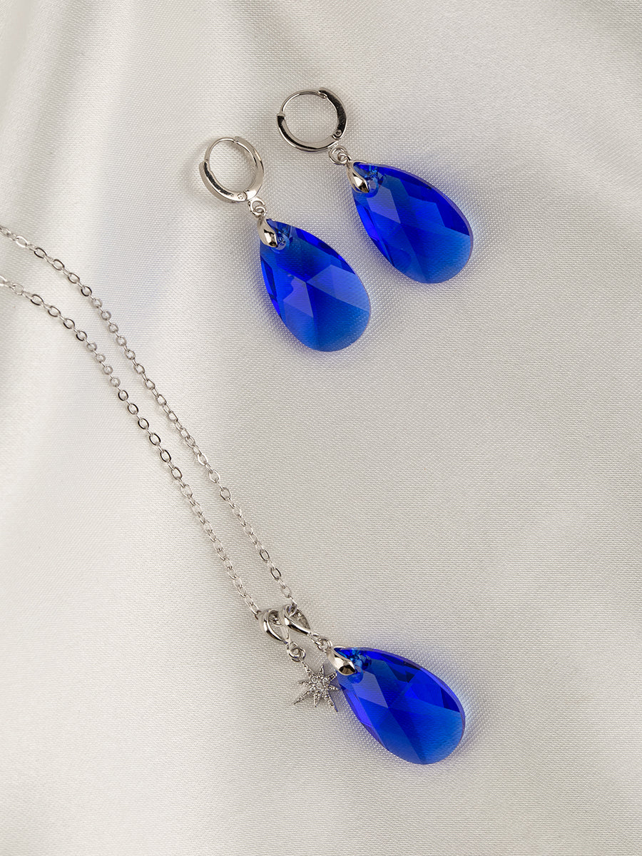 Load image into Gallery viewer, Olivia Earrings | Majestic Blue
