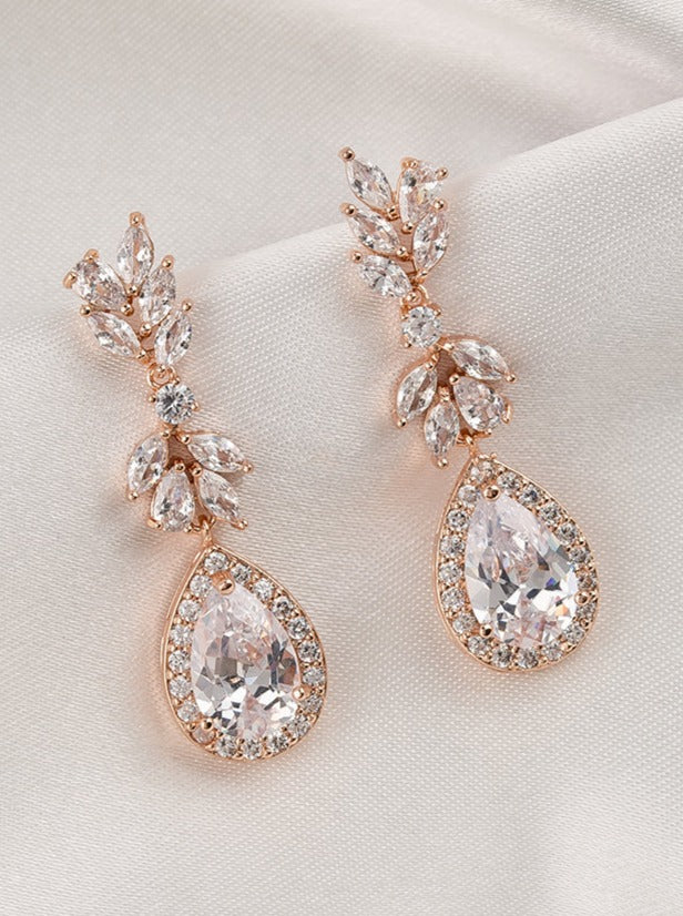 Rhea Rose Gold Earrings