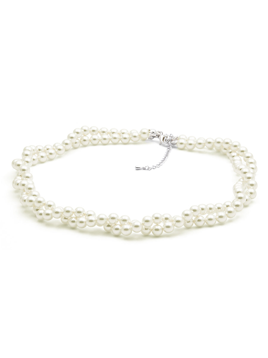 Classic Pearl Twisted Necklace – Seraphine Creations