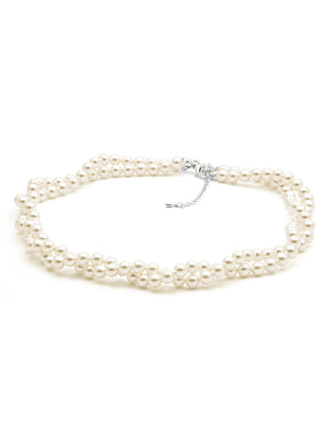 Classic Pearl Twisted Necklace
