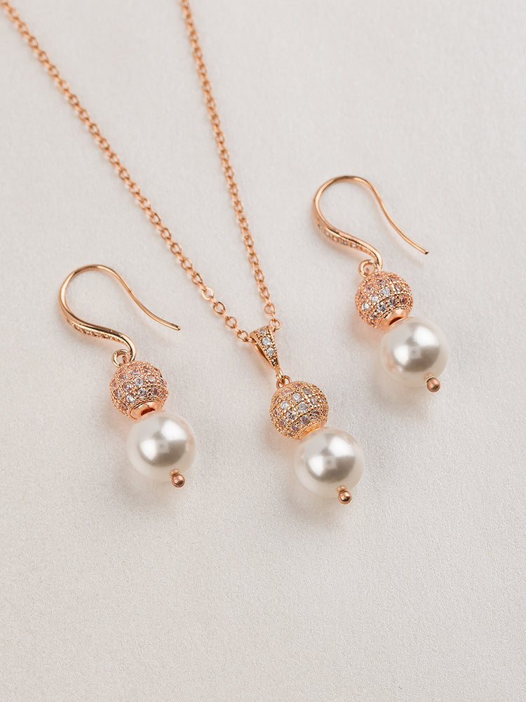 Selene Rose Gold Jewelry Set