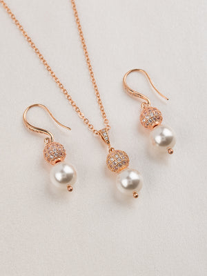 Selene Rose Gold Jewelry Set