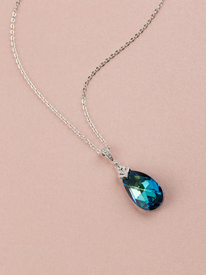 Bermuda Blue Crystal Pendant (Bridesmaid)