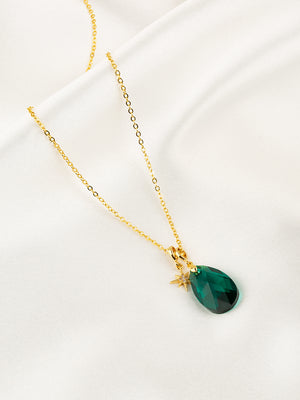 
            
                Load image into Gallery viewer, Olivia Necklace Set | Emerald
            
        