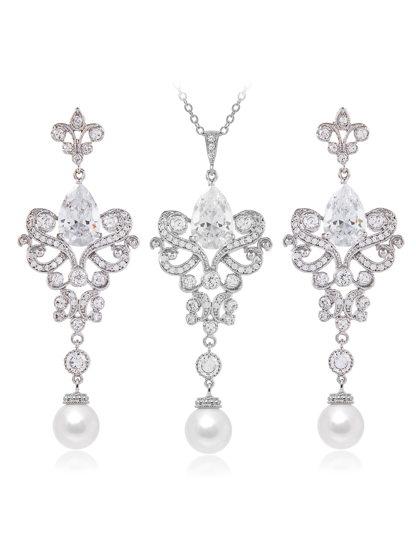 Load image into Gallery viewer, Isolde Pearl Jewelry Set
