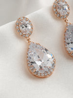 Vesta Rose Gold Drop Earrings