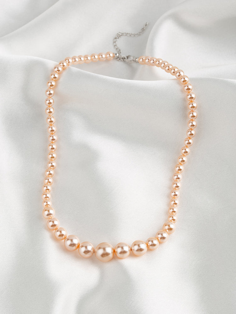 Graduated Pearl Necklace | Pastel