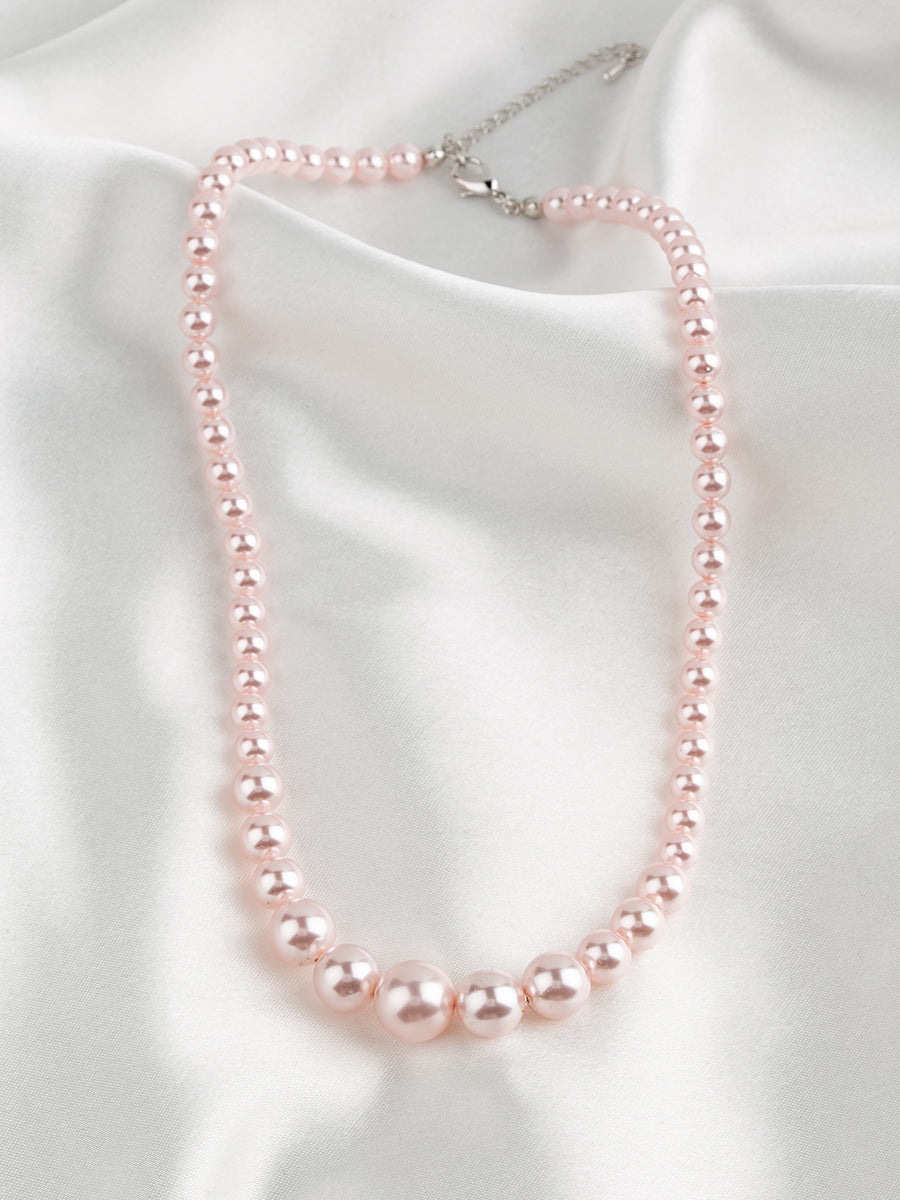 Load image into Gallery viewer, Graduated Pearl Necklace | Pastel
